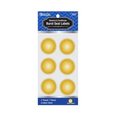 BAZIC 2" Gold Foil Notary/Certificate Seal Label (42/Pack)