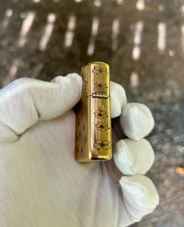 Encendedor Zippo Japonés Geisha Armor | Latón Grabado Personalizado | Hecho en EE. UU. | Foto 4 de 4