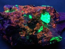 KB: FANTASTIC! SW & LW FL. SPHALERITE, WILLEMITE FRANKLIN, NEW JERSEY