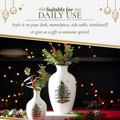 Spode Christmas Tree Posy Vase - 6