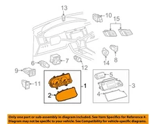 Used Speedometer Gauge fits: 2007 Toyota Avalon cluster exc. Limited w/vehicle s