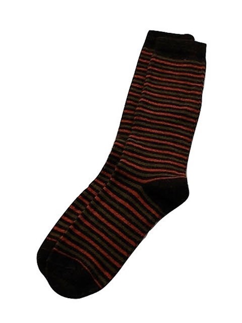 Tey-Art - Ivy Striped Alpaca Socks - Brown - Medium | eBay