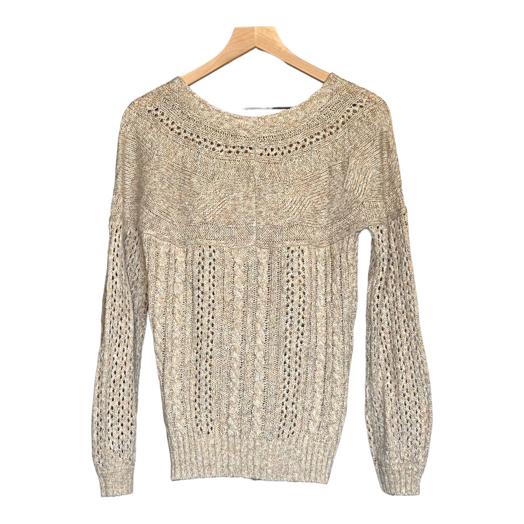 Maurices Loose Knit Cable Sweater Detail Stitch P… - image 1