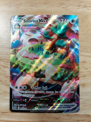 Snorlax VMAX ホロレア 340HP Snorlax VMAX (Secret) 206/202 Swsh01: Sword & Shield Holo | eBay