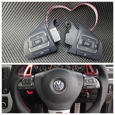 VW Seat Passat, Leon Alhambra Golf Steering Wheel Buttons 