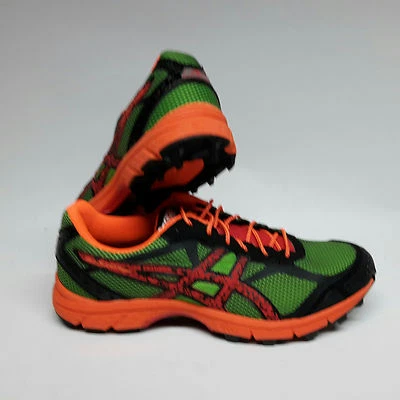 Asics Gel-Fujifell Racer neon green/ red/ black Herren Laufschuhe UK 6 / 40