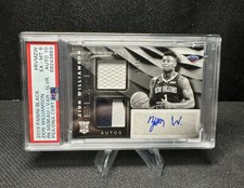 2019-20 PANINI BLACK ZION WILLIAMSON ROOKIE DUAL PATCH AUTO /25 Silver