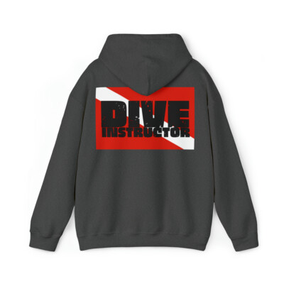 Dive Instructor Hoodie, Suba Diver, Scuba Diving, Unisex Adult Hoodie, 