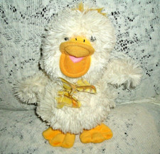 MELISSA  DOUG THALACKER QUACKER WHITE EASTER DUCK - 11"- PLUSH STUFFED ANIMAL