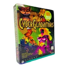 Vintage Sierra Cyber Gladiators PC Video Game New Big Box Hunter Hunted Demo
