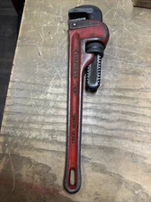 Vintage Craftsman 14” Pipe Wrench Made In USA 55677 Heavy Duty 22JS2228-F21
