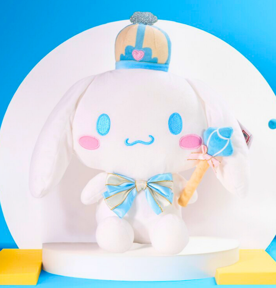 Sanrio King Cinnamoroll Plush Doll 20th Anniversary Crowned