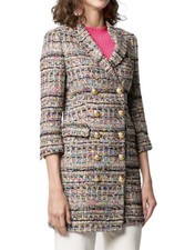 Tagliatore Annabelle Woven Coat In Neutrals Women’s Size Us 2 Nwt