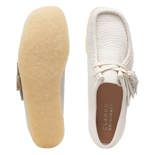 Clarks Originals Women's White Nubuck Wallabee 26165560 - Picture 7 of 7