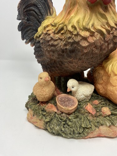 Resin Rooster Standing Garden Statue Garden/Home Decor Farm Display 11 in X 10in - Picture 3 of 8