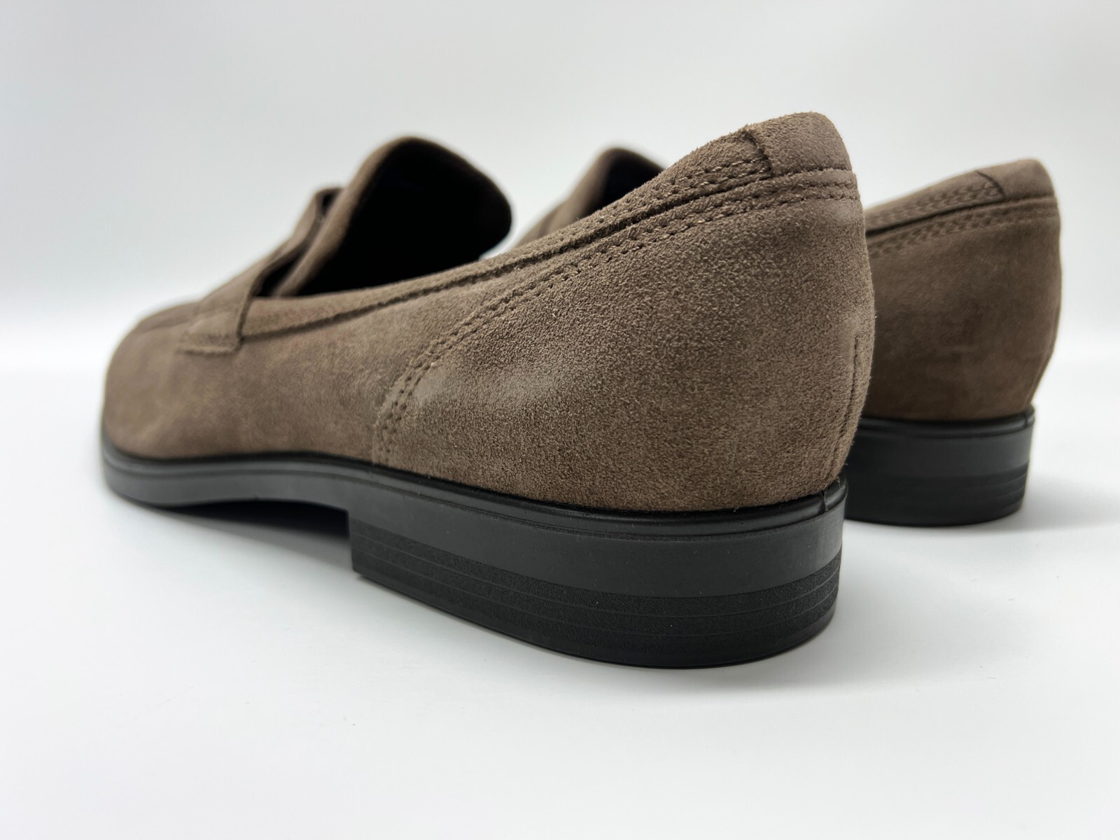 Ecco Suede Beige Mens Moccasin Shoes - Size UK 12.5 - New Marked RRP = £159.00 image 4