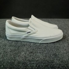 Vans Classic Shoes Womens Size 5.5 White Casual Sneakers Slip On Skate 508731
