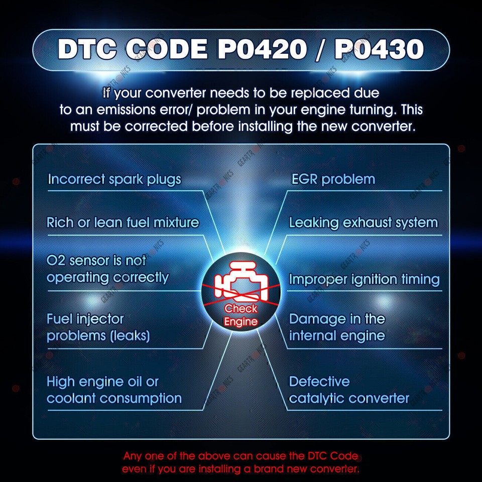 Front Exhaust Catalytic Converter For Honda Accord 2.4L 2013 2014 2015