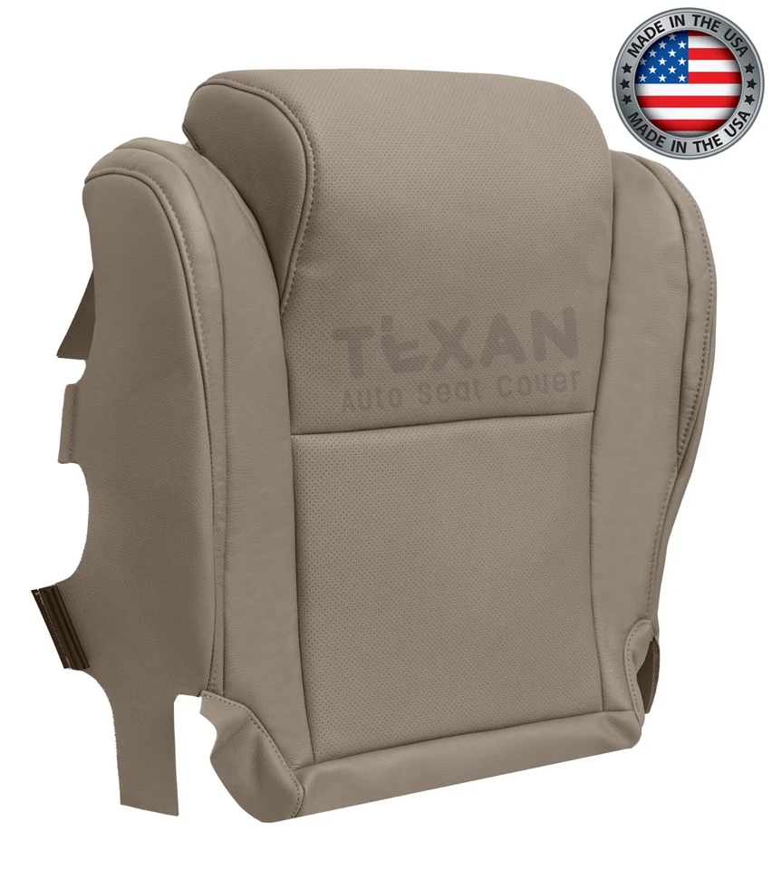 For 2008 - 2014 Toyota Sequoia Platinum Driver Bottom Leather Seat Cover Tan - Image 2 of 4