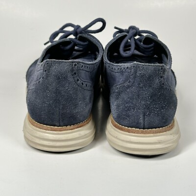 Cole Haan LunarGrand Wing Tip Oxford C10227 Navy Blue Suede Men’s Size 8.5 Cole Haan LunarGrand Wing Tip Oxford C10227 Navy Blue Suede  main image 2