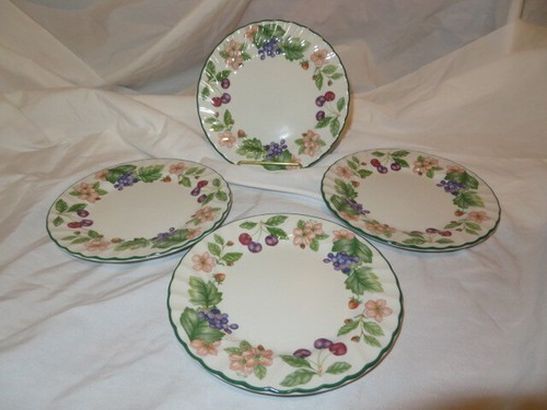 4 Johnson Bros Cherry Blossom Bread & But/Dessert Plates 6 3/4" Diameter England