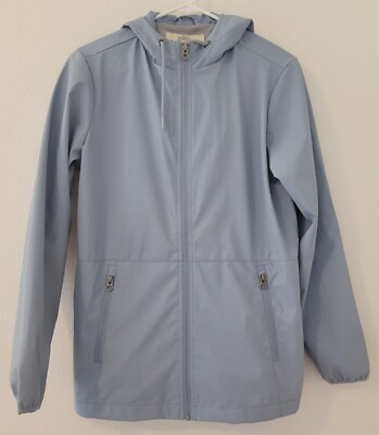 WP Weatherproof Women's Lightweight Full Zip Rain Slicker Jacket Sz Small