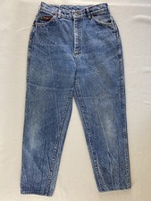 Vintage Lee Acid Wash Mom Jeans High Waist Tapered Leg Women Size 12 30" x 27.5"