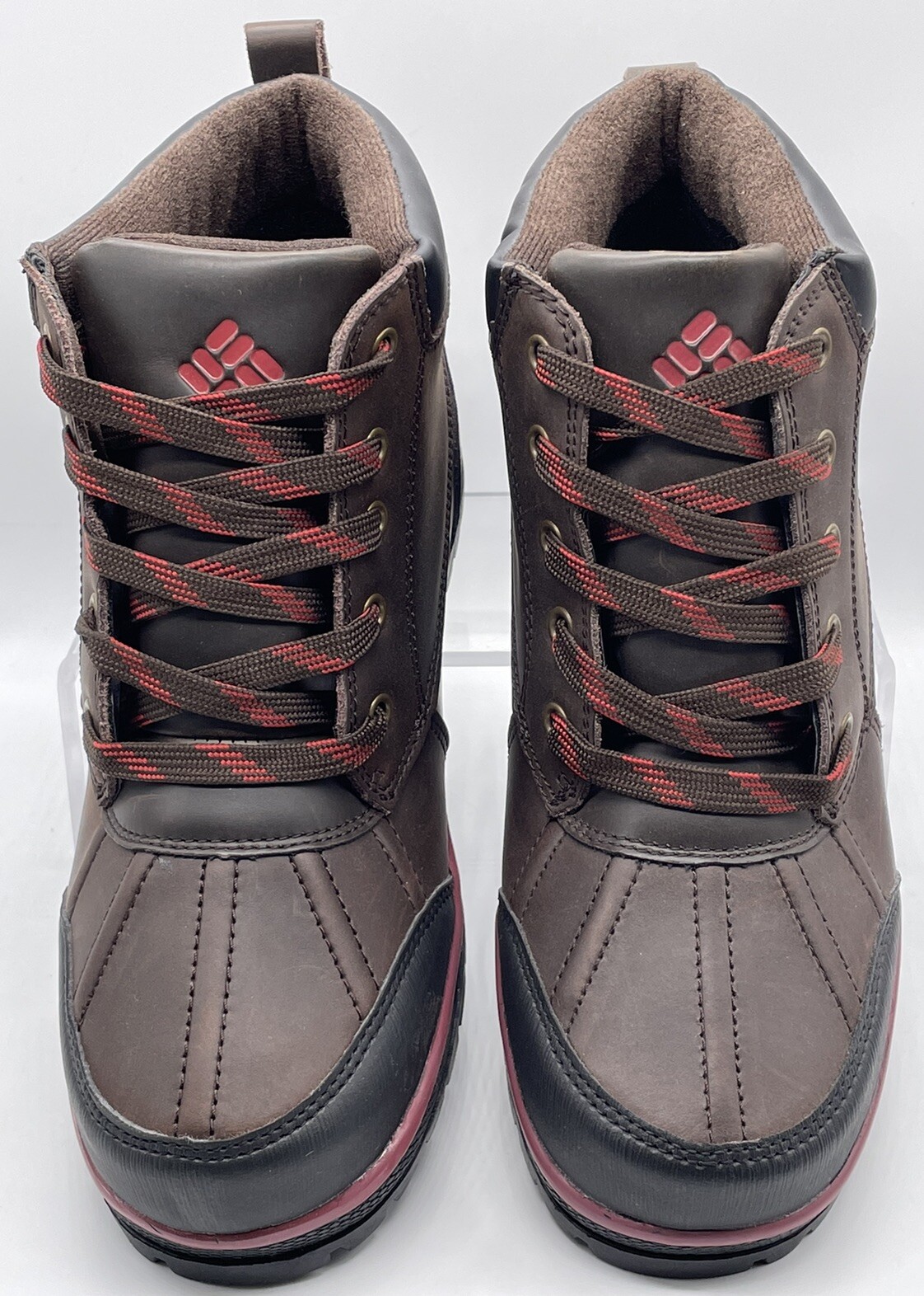 Columbia Youth Wrangle Peak Waterproof Boots Brown Red BY1337-231 Size 4 NWOB