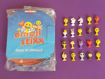   Emoji stixx  Jan Linders Niederlande   2017   Stikeez   komplett   NEU