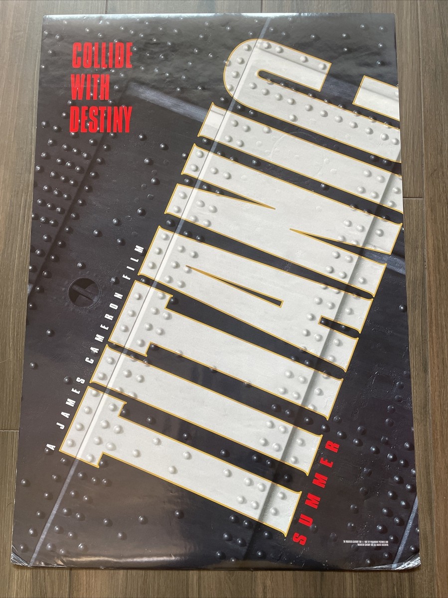 Titanic original one sheet movie poster 1997 Teaser James Cameron