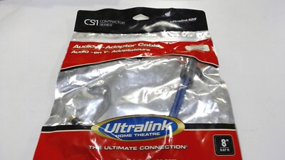 Ultralink Audio Y Adaptor Cable 8'' (0.67ft)