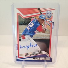 2022 Panini Elite Extra Edition #218 Anyelo Marquez Signatures
