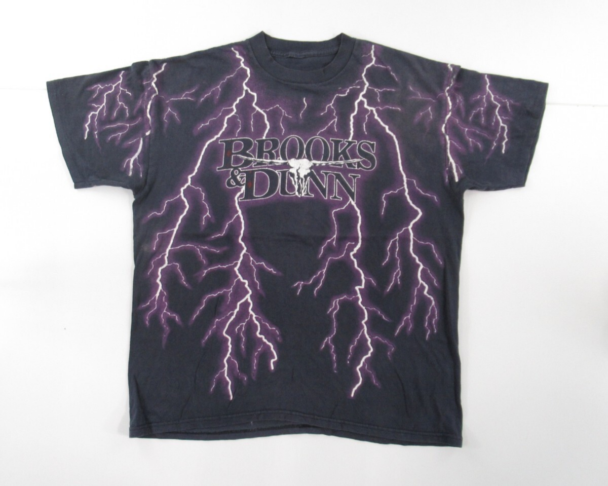 VTG 90s Brooks & Dunn STAMPEDE '93 Thunder T-Shirt #VT525 | eBay