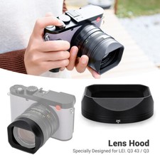 JJC Digital Camera Lens Hood Shade Protector for Leica Q2 Q3 Q343 Q3 43 Black