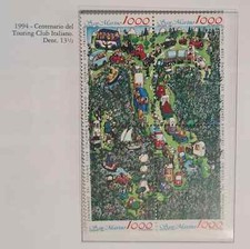 1994 SAN MARINO - CENTERNARIO DEL TOURING CLUB ITALIANO - TCI - 4 val MNH