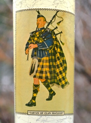 SET OF 4 VINTAGE HIGHLANDERS HIGHBALL WHITE GLASS WHISKY TUMBLERS - Picture 3 of 5