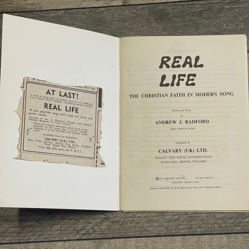 Real Life Calvary Music A.J.Radford The Christian Faith Song - Picture 3 of 6