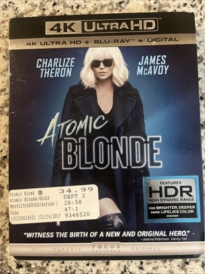 Atomic Blonde (4K UHD & Blu-ray) Includes Slipcover, Charlize Theron