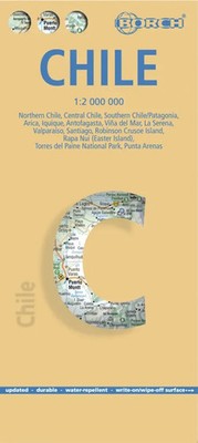Borch Map Chile | (Land-)Karte | Englisch (2019) | Mehrfarbendruck. Gefalzt