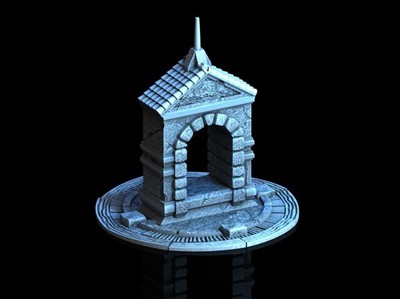 3d Print Tabletop Terrain Fantasy Shrine DnD RPG Wargame Skirmish 28|32mm
