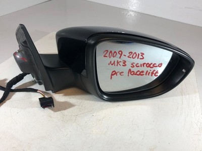 2009 - 2013 SCIROCCO MK3 WING MIRROR BLACK RH O/S/F JTC