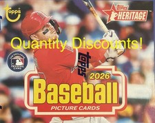 2026 Topps Heritage Baseball Base and Short Print 1-200 - Quantity Discounts!