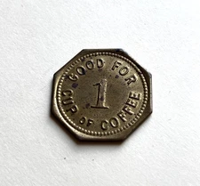 US Cheyenne, Wyoming Good For 1 Cup Coffee Chief Terminal Token