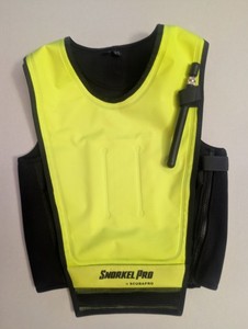 Scubapro Cruiser Skin, Yellow/Black Snorkel Pro Vest Size Large. 
