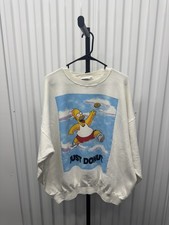 vintage 90s simpsons homer crewneck jordan just donut size XXL 1996 made in usa