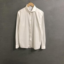 Men Eton Shirt White Cotton XL