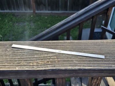 GENERAL TOOLS 12'' 1216 Precision Stainless Steel Rule Ruler FLEXIBLE Measure