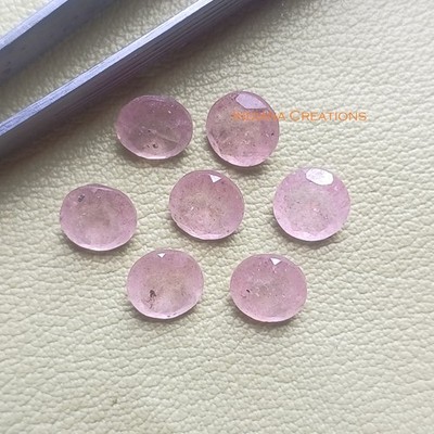 20mm Pink Strawberry Quartz Natural Round Faceted Cut Loose Gemstone