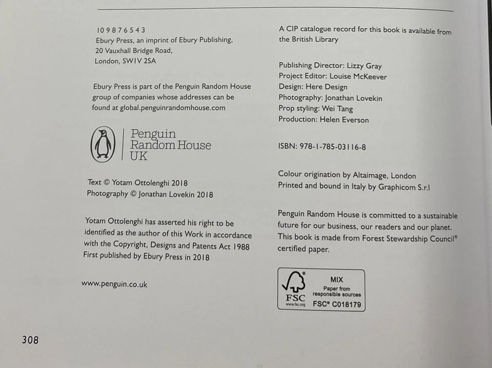 Ottolenghi SIMPLE Cookbook SIGNED Yotam Ottolenghi EASY HEALTHY GREAT RECIPIES - Image 3 of 4