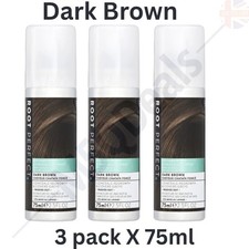 ROOT PERFECT Root Touch Up Spray-Dark Brown,Instant Root Concealer-3 pack X 75ml